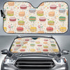 Sweet Macaron Pattern Print Car Sun Shade-grizzshop