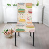 Sweet Macaron Pattern Print Chair Cover-grizzshop