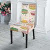 Sweet Macaron Pattern Print Chair Cover-grizzshop