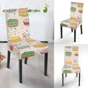 Sweet Macaron Pattern Print Chair Cover-grizzshop