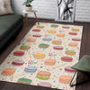 Sweet Macaron Pattern Print Floor Mat-grizzshop