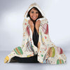 Sweet Macaron Pattern Print Hooded Blanket-grizzshop