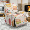 Sweet Macaron Pattern Print Recliner Cover-grizzshop