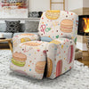 Sweet Macaron Pattern Print Recliner Cover-grizzshop