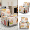 Sweet Macaron Pattern Print Recliner Cover-grizzshop