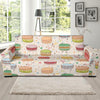 Sweet Macaron Pattern Print Sofa Covers-grizzshop