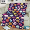 Sweet Macaron Print Pattern Blanket-grizzshop