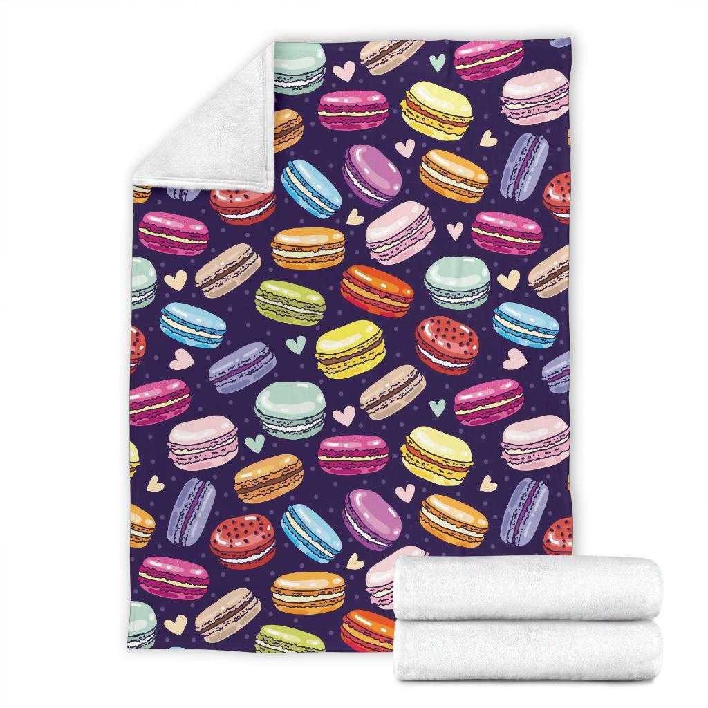 Sweet Macaron Print Pattern Blanket-grizzshop