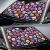 Sweet Macaron Print Pattern Car Sun Shade-grizzshop