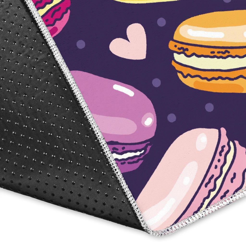 Sweet Macaron Print Pattern Floor Mat-grizzshop