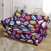 Sweet Macaron Print Pattern Loveseat Cover-grizzshop