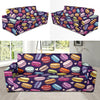 Sweet Macaron Print Pattern Sofa Covers-grizzshop