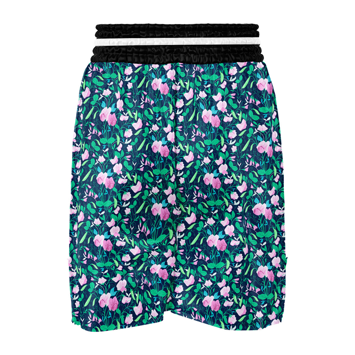 Sweet Pea Vintage Print Pattern Boxing Shorts-grizzshop