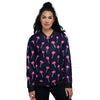 Sweet Pink Lollipop Print Pattern Women's Bomber Jacket-grizzshop