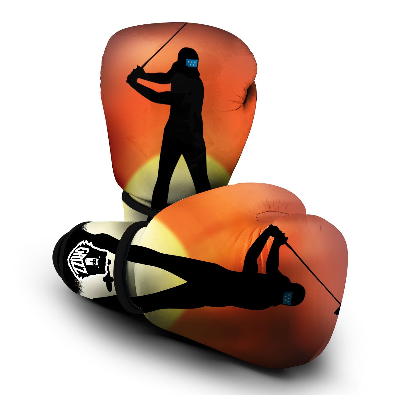 Swing Pro Golf Print Boxing Gloves-grizzshop