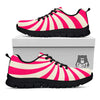 Swirl Candy Pink Print Black Sneaker-grizzshop