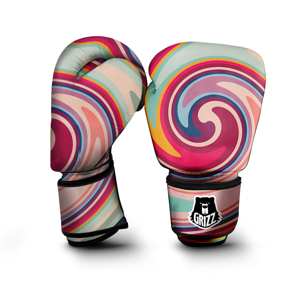 Swirl Colorful Print Boxing Gloves-grizzshop