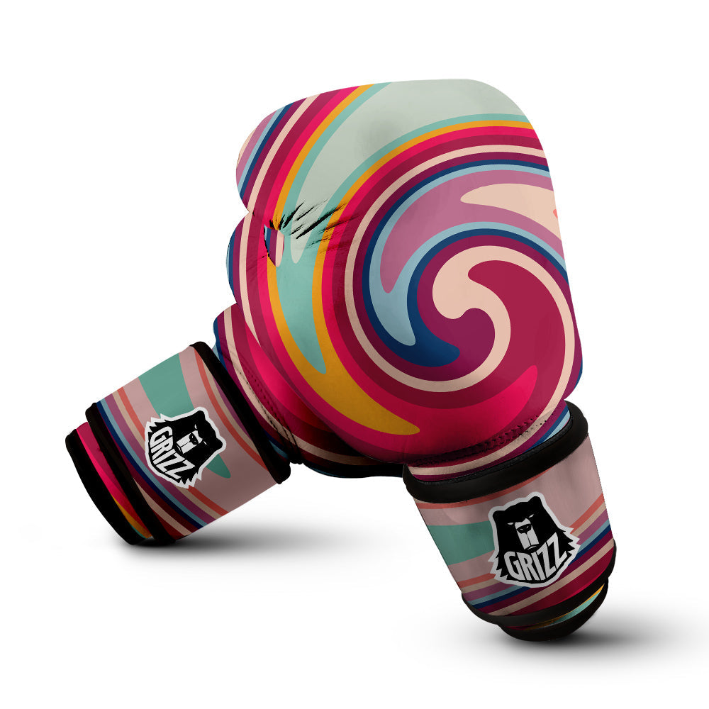Swirl Colorful Print Boxing Gloves-grizzshop