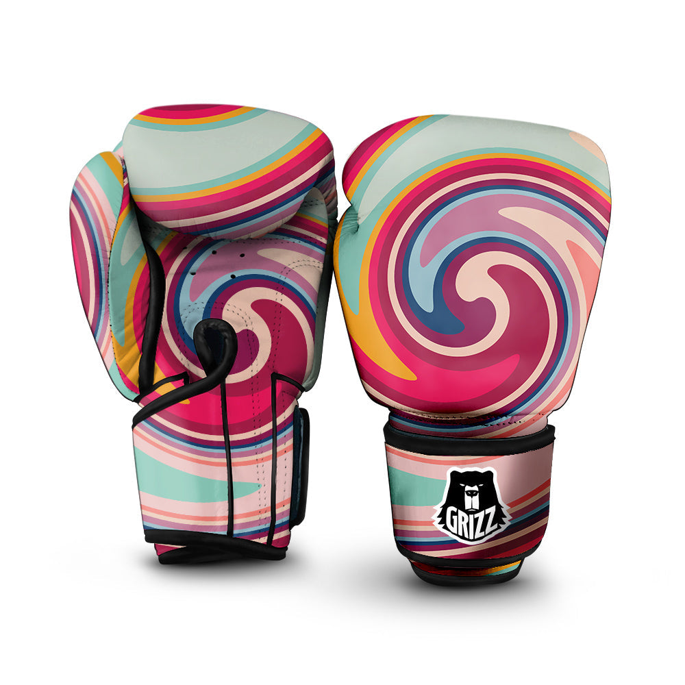 Swirl Colorful Print Boxing Gloves-grizzshop