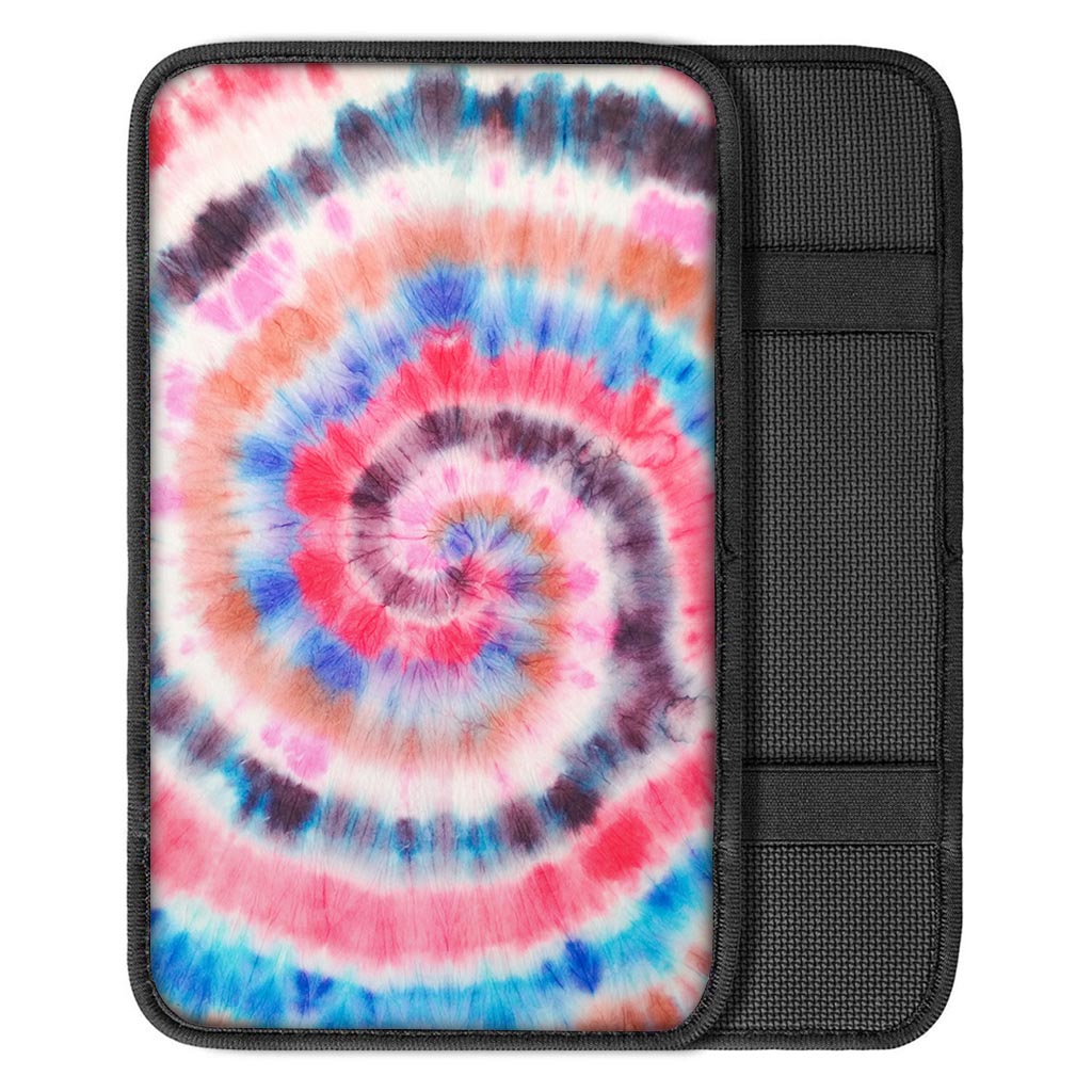 Swirl Rainbow Tie Dye Car Console Cover-grizzshop