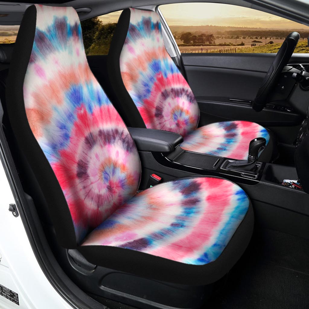 Swirl Rainbow Tie Dye Car Seat Covers-grizzshop