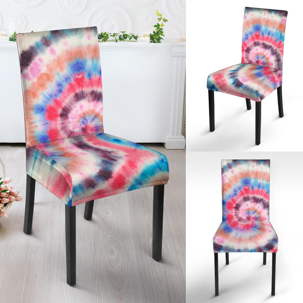 Swirl Rainbow Tie Dye Chair Cover-grizzshop
