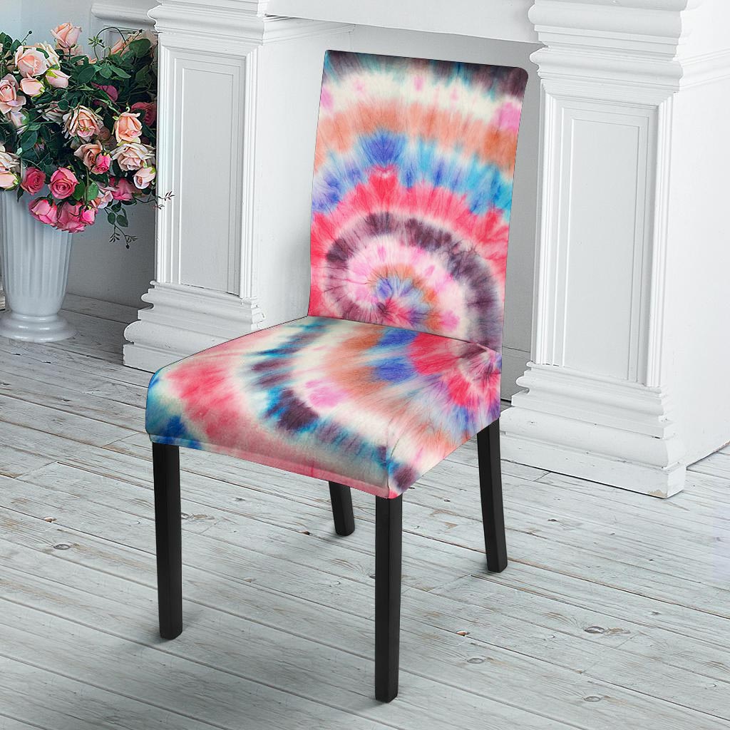 Swirl Rainbow Tie Dye Chair Cover-grizzshop