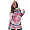 Swirl Rainbow Tie Dye Hoodie Dress-grizzshop