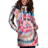 Swirl Rainbow Tie Dye Hoodie Dress-grizzshop