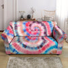 Swirl Rainbow Tie Dye Loveseat Cover-grizzshop