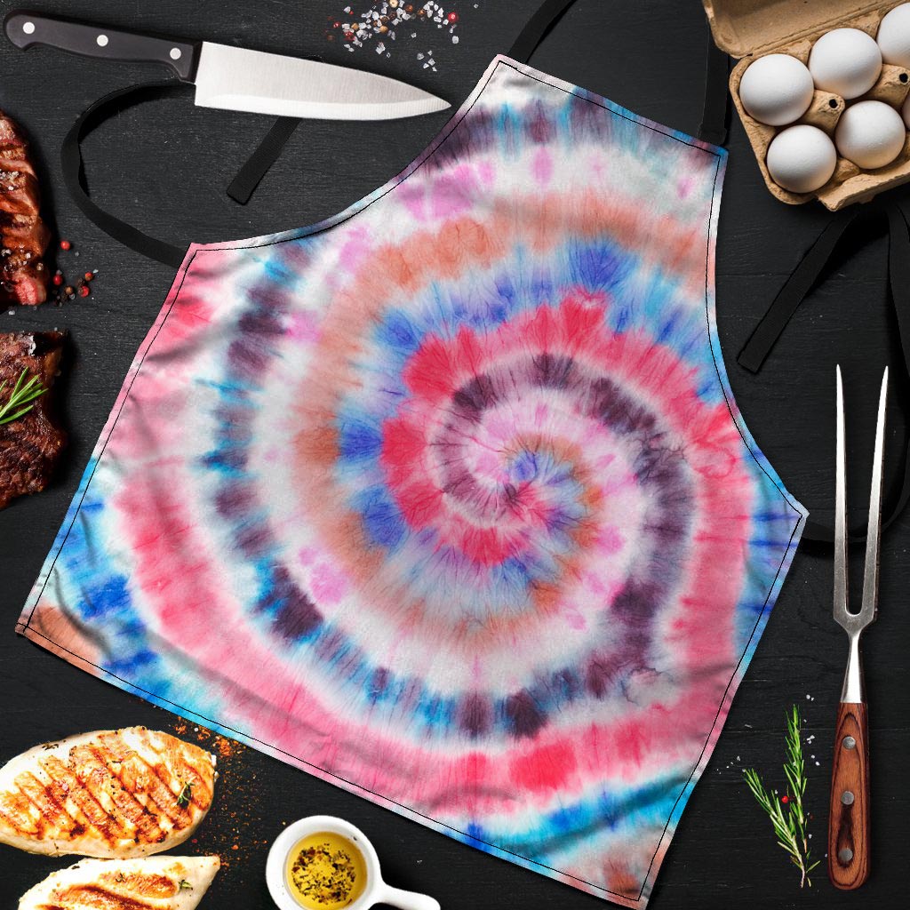 Swirl Rainbow Tie Dye Men's Apron-grizzshop