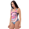 Swirl Rainbow Tie Dye One Piece Swimsuite-grizzshop