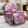 Swirl Rainbow Tie Dye Recliner Cover-grizzshop