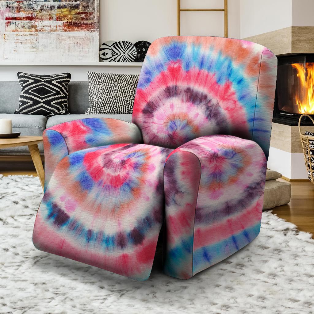 Swirl Rainbow Tie Dye Recliner Cover-grizzshop