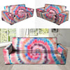 Swirl Rainbow Tie Dye Sofa Cover-grizzshop