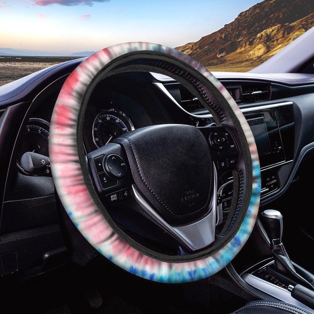 Swirl Rainbow Tie Dye Steering Wheel Cover-grizzshop