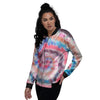 Swirl Rainbow Tie Dye Women's Bomber Jacket-grizzshop