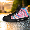 Swirl Rainbow Tie Dye Women's High Top Shoes-grizzshop