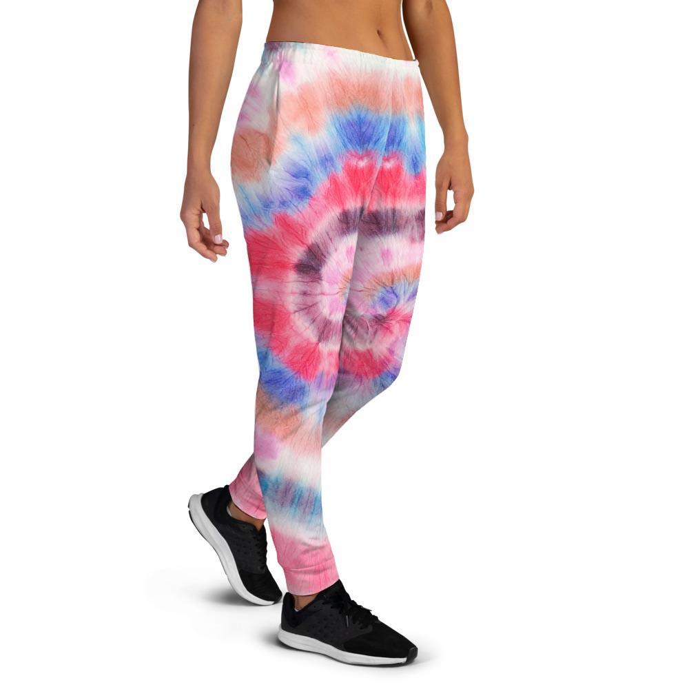 Swirl Rainbow Tie Dye Women's Joggers-grizzshop