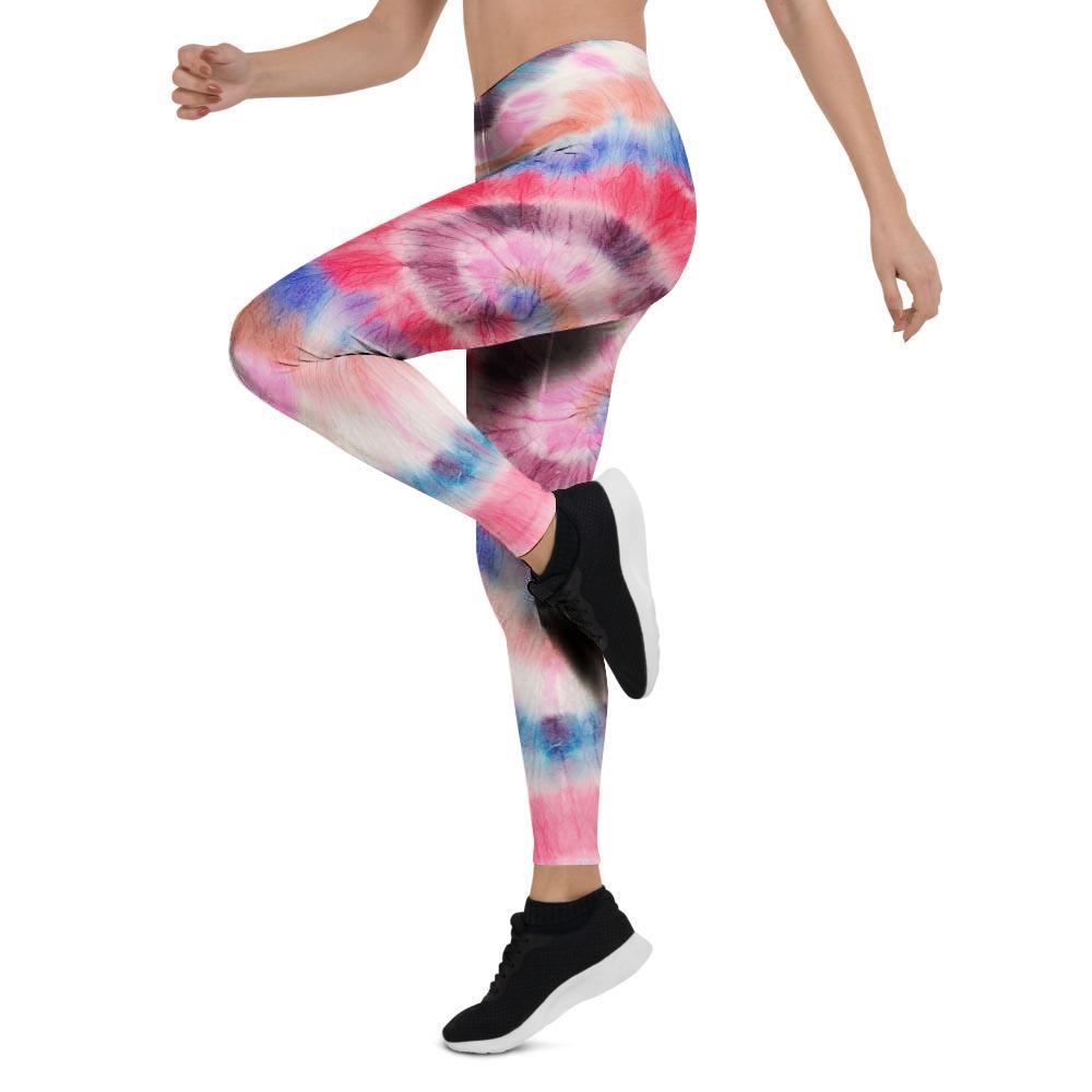 Swirl Rainbow Tie Dye Women's Leggings-grizzshop