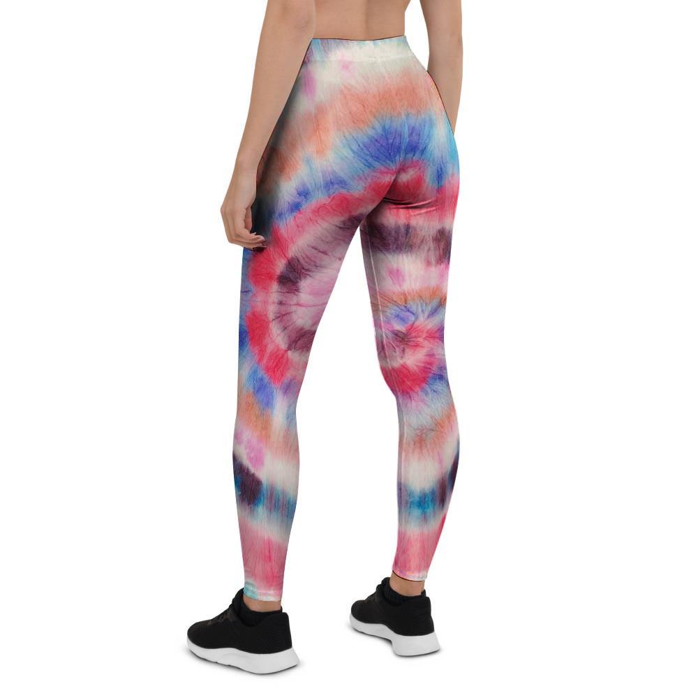 Swirl Rainbow Tie Dye Women's Leggings-grizzshop