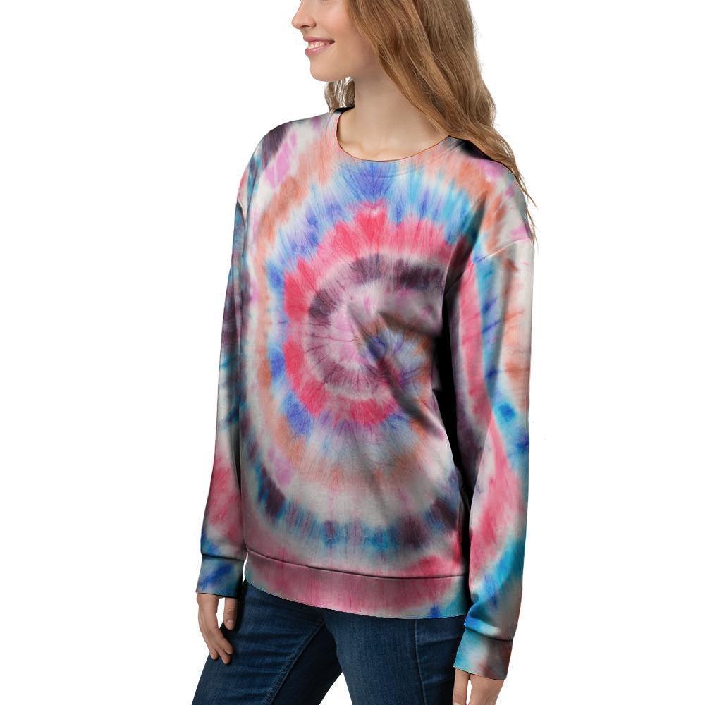 Swirl Rainbow Tie Dye Women's Sweatshirt-grizzshop