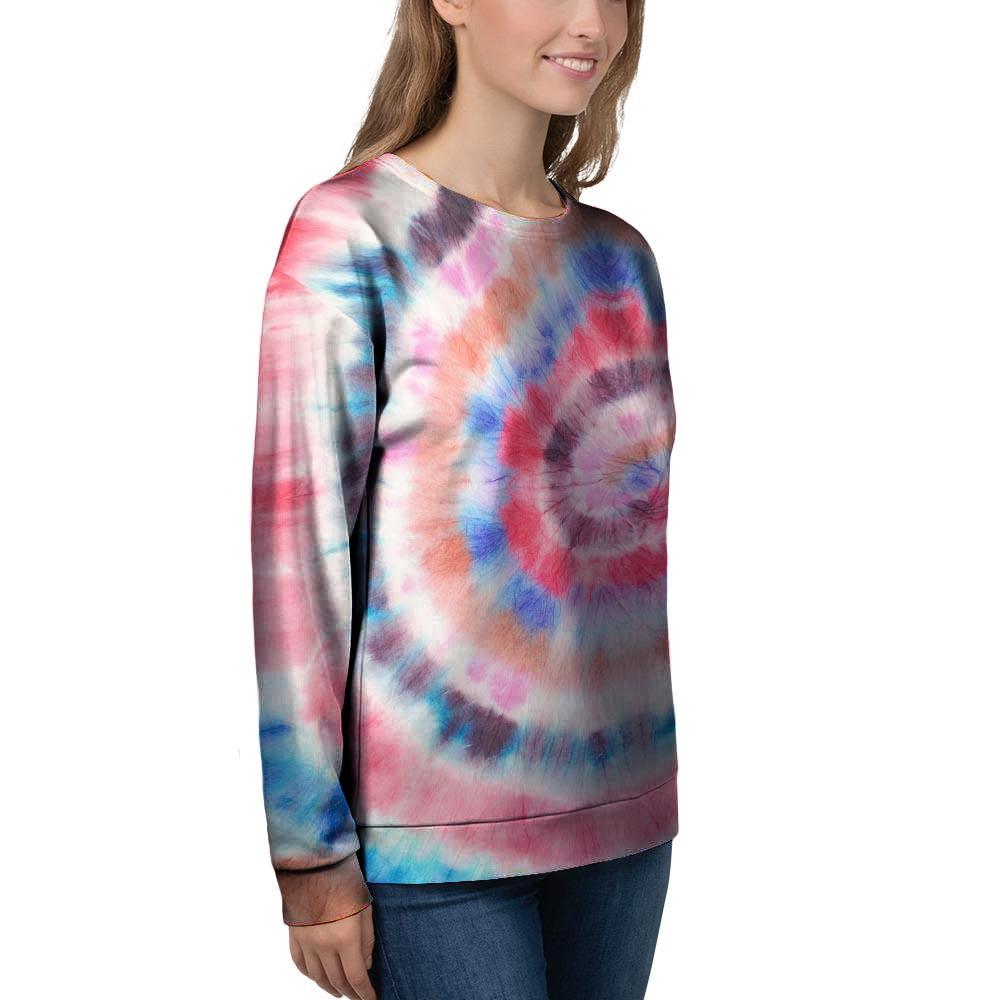 Swirl Rainbow Tie Dye Women's Sweatshirt-grizzshop