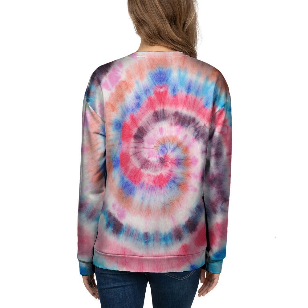 Swirl Rainbow Tie Dye Women's Sweatshirt-grizzshop