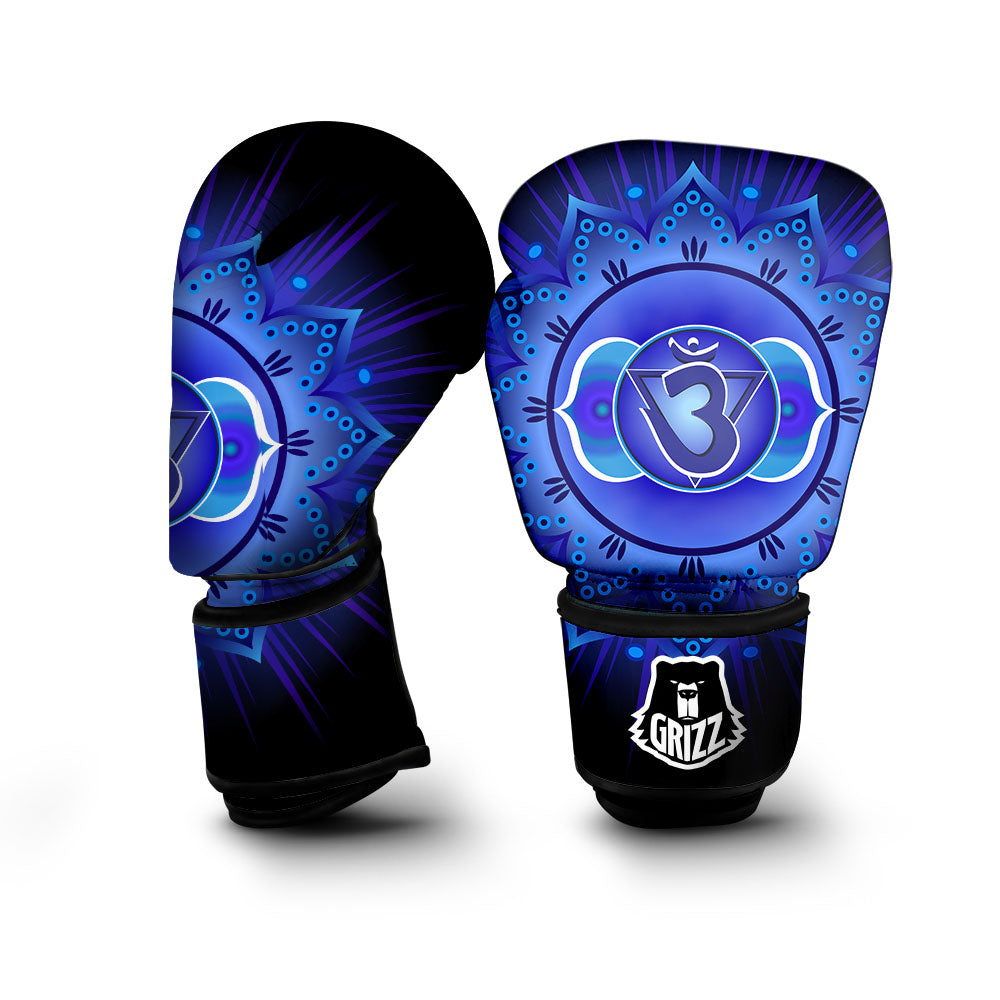 Symbol Ajna Chakra Print Boxing Gloves-grizzshop