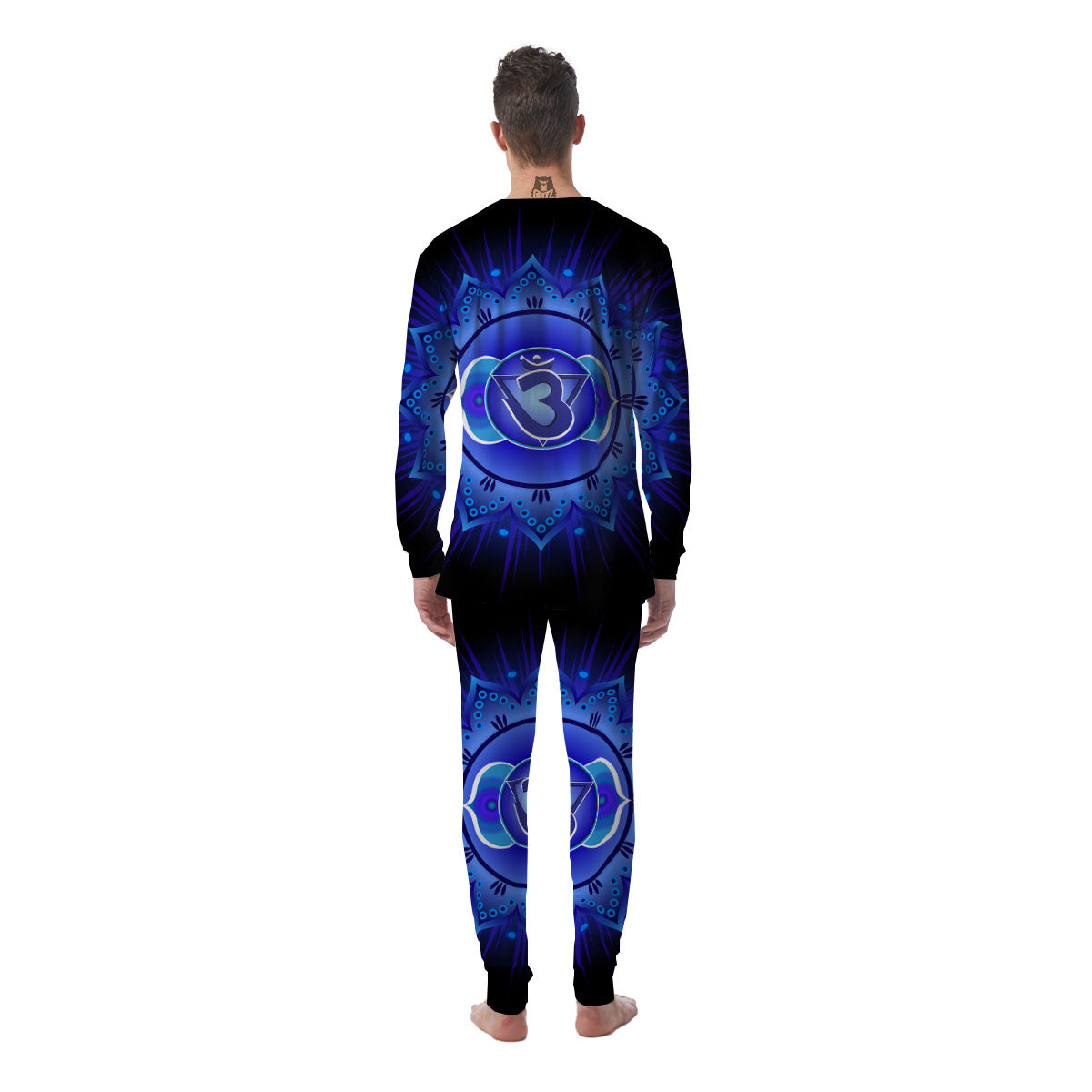 Symbol Ajna Chakra Print Men's Pajamas-grizzshop