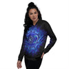 Symbol Ajna Chakra Print Women's Bomber Jacket-grizzshop