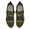 Symbol All Seeing Eye Print Black Athletic Shoes-grizzshop