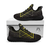 Symbol All Seeing Eye Print Black Athletic Shoes-grizzshop