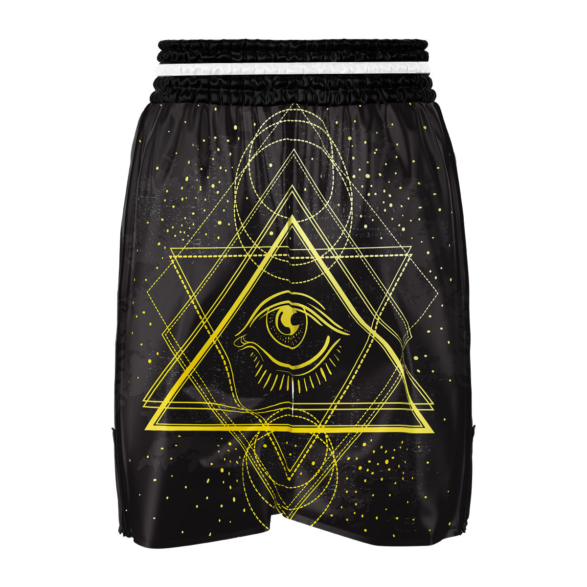 Symbol All Seeing Eye Print Boxing Shorts-grizzshop